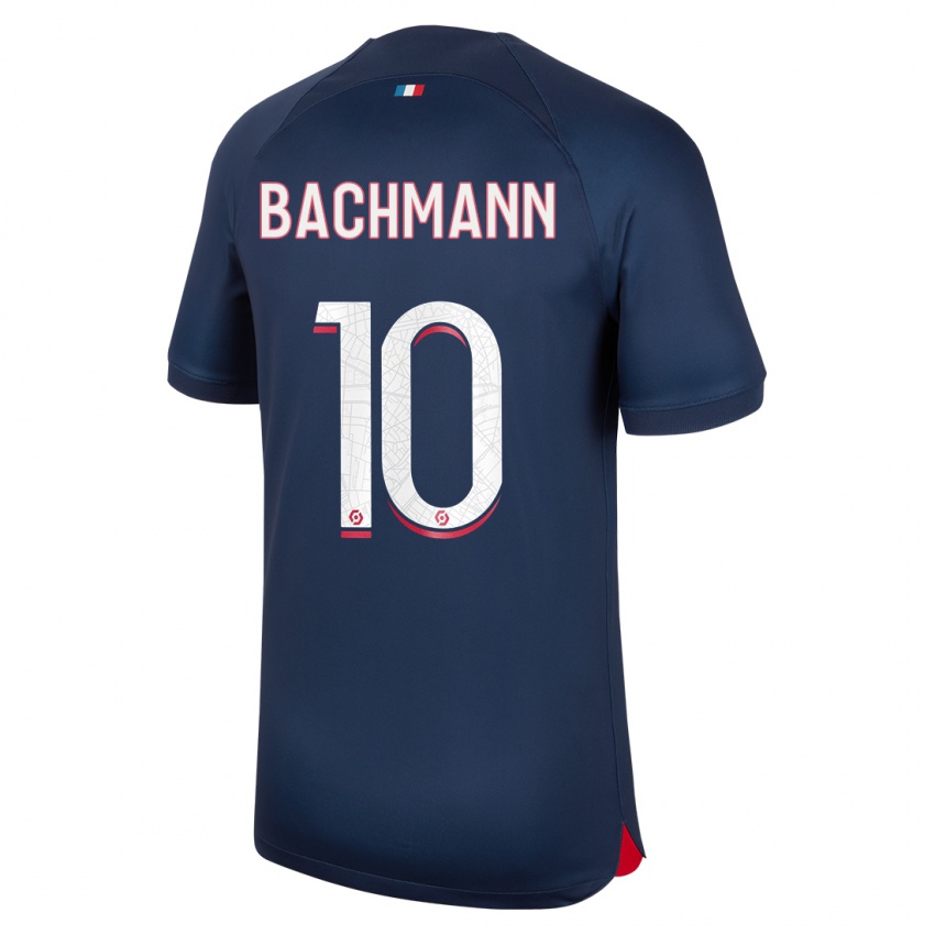 Uomo Maglia Ramona Bachmann #10 Blu Rosso Kit Gara Home 2023/24 Maglietta