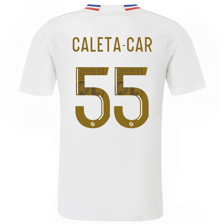 Uomo Maglia Duje Caleta-Car #55 Bianco Kit Gara Home 2023/24 Maglietta