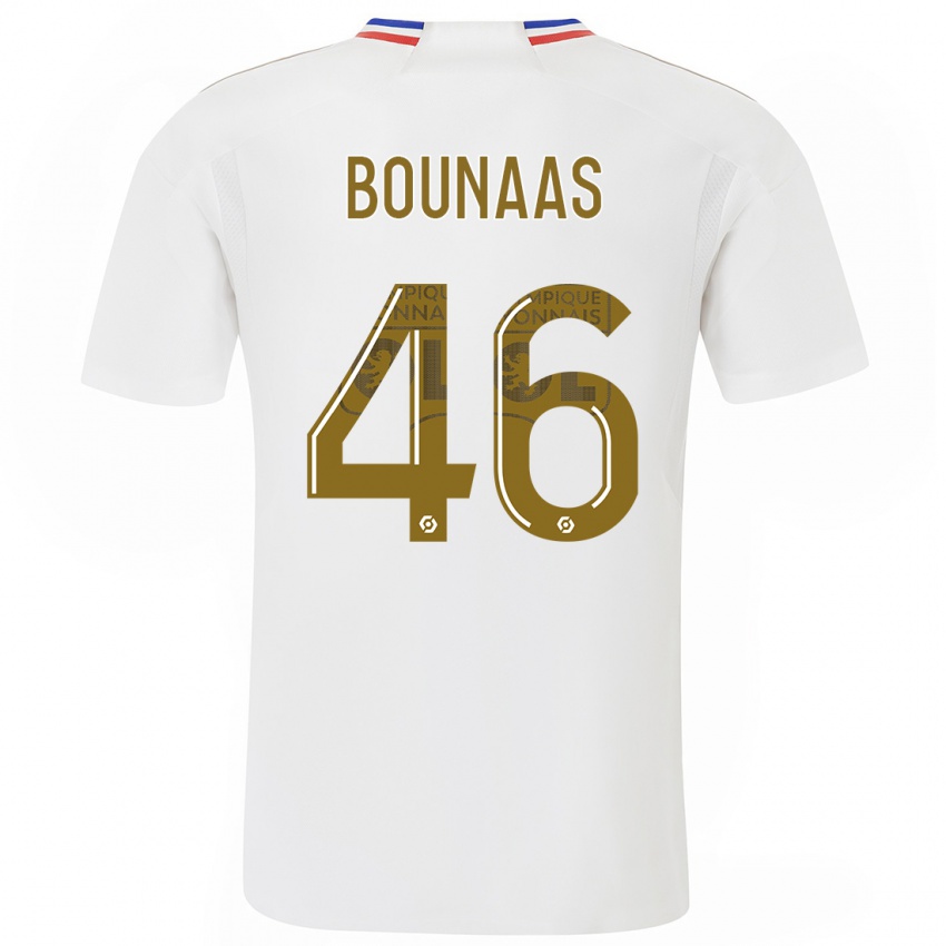 Uomo Maglia Idris Bounaas #46 Bianco Kit Gara Home 2023/24 Maglietta