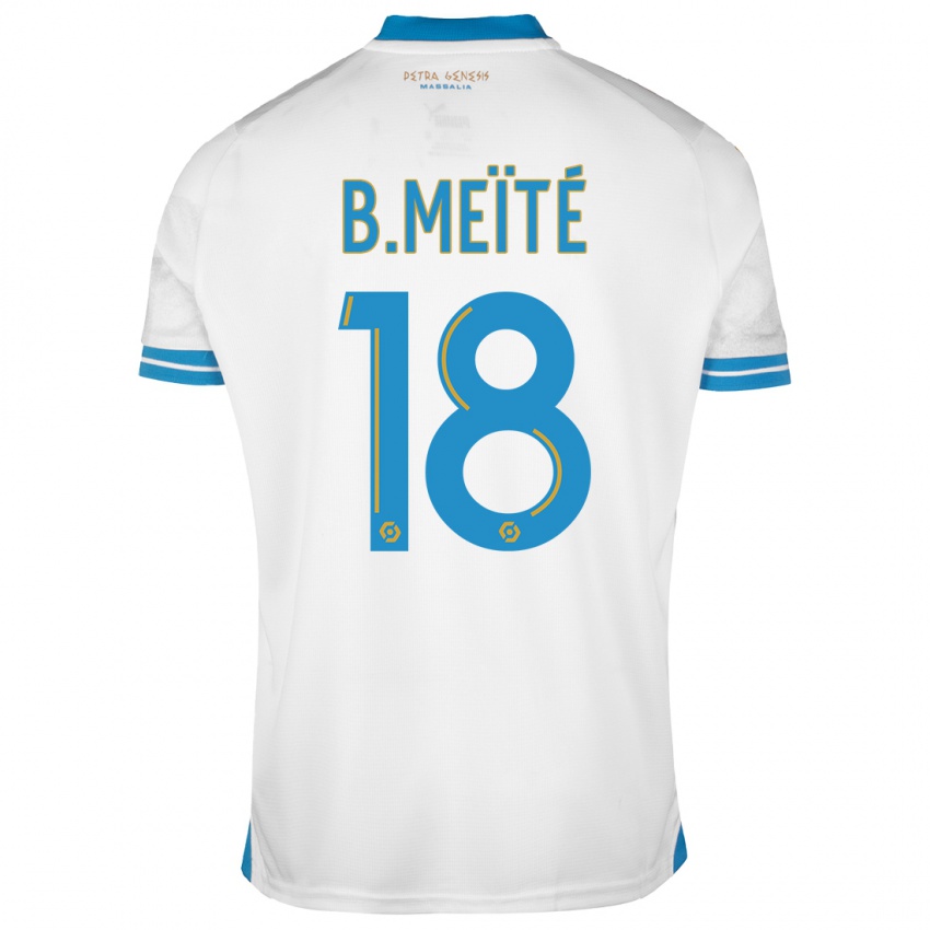 Uomo Maglia Bamo Meïté #18 Bianco Kit Gara Home 2023/24 Maglietta