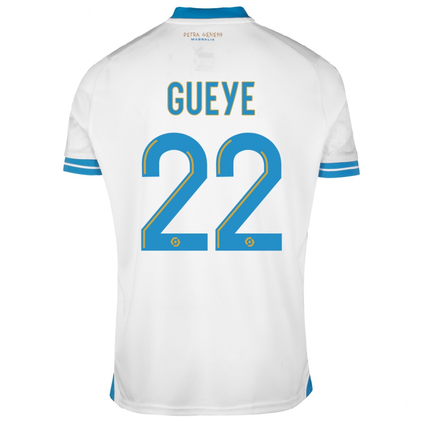 Uomo Maglia Pape Gueye #22 Bianco Kit Gara Home 2023/24 Maglietta