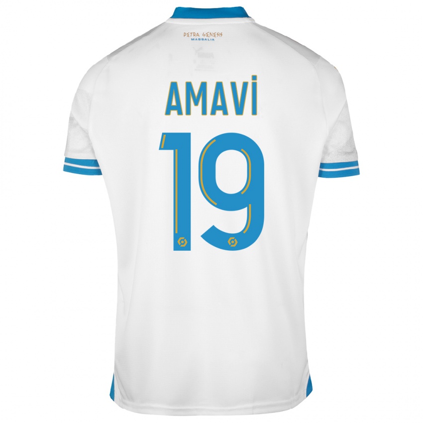 Uomo Maglia Jordan Amavi #19 Bianco Kit Gara Home 2023/24 Maglietta
