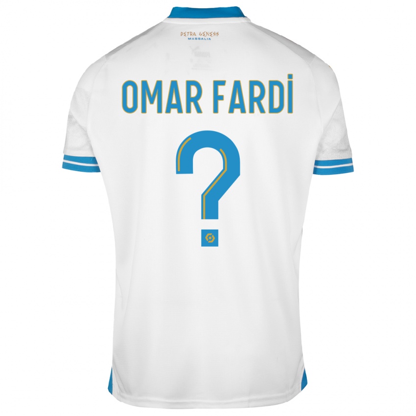 Uomo Maglia El Omar Fardi #0 Bianco Kit Gara Home 2023/24 Maglietta