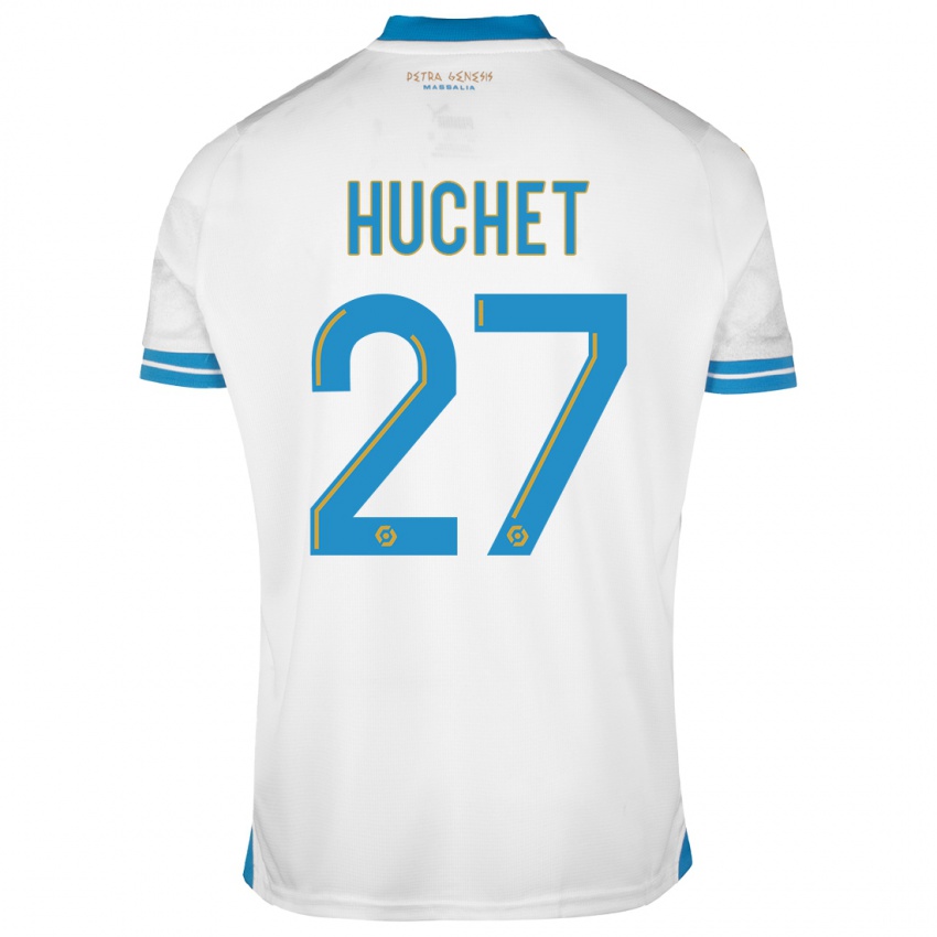 Uomo Maglia Sarah Huchet #27 Bianco Kit Gara Home 2023/24 Maglietta