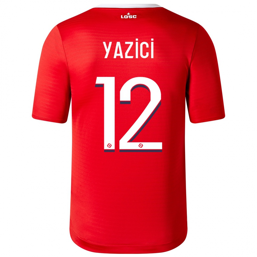 Uomo Maglia Yusuf Yazici #12 Rosso Kit Gara Home 2023/24 Maglietta