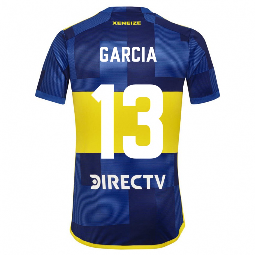 Uomo Maglia Javier Garcia #13 Blu Scuro Giallo Kit Gara Home 2023/24 Maglietta