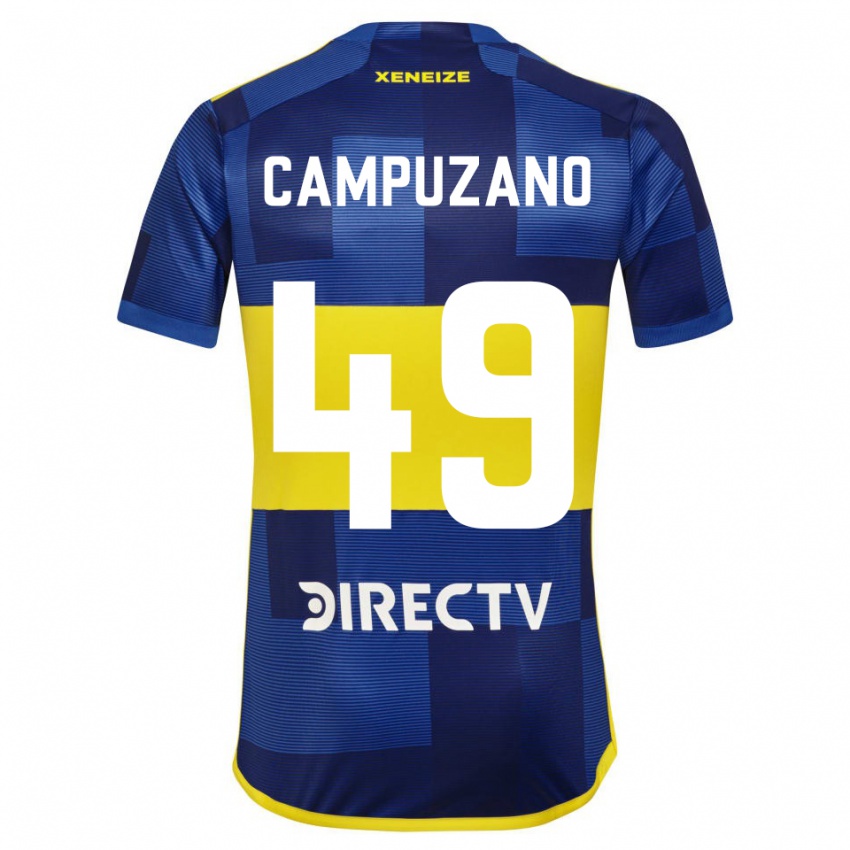 Uomo Maglia Jorman Campuzano #49 Blu Scuro Giallo Kit Gara Home 2023/24 Maglietta