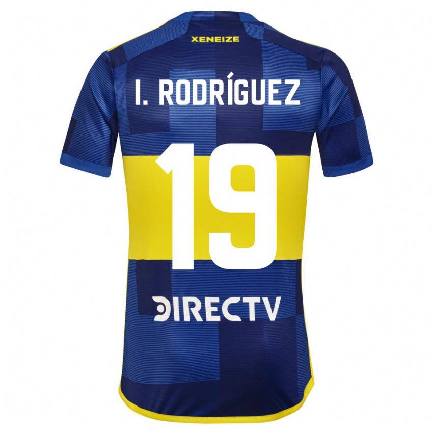 Uomo Maglia Ignacio Rodríguez #19 Blu Scuro Giallo Kit Gara Home 2023/24 Maglietta