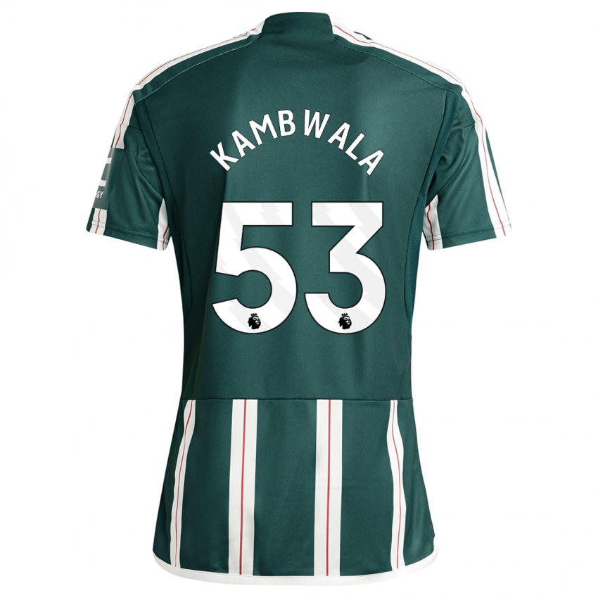 Uomo Maglia Willy Kambwala #53 Verde Scuro Kit Gara Away 2023/24 Maglietta