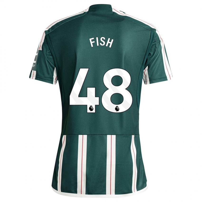 Uomo Maglia Will Fish #48 Verde Scuro Kit Gara Away 2023/24 Maglietta