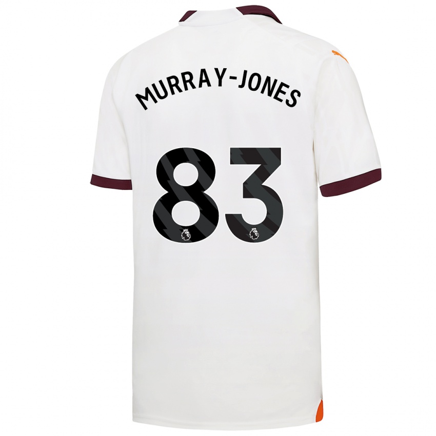 Uomo Maglia George Murray-Jones #83 Bianco Kit Gara Away 2023/24 Maglietta