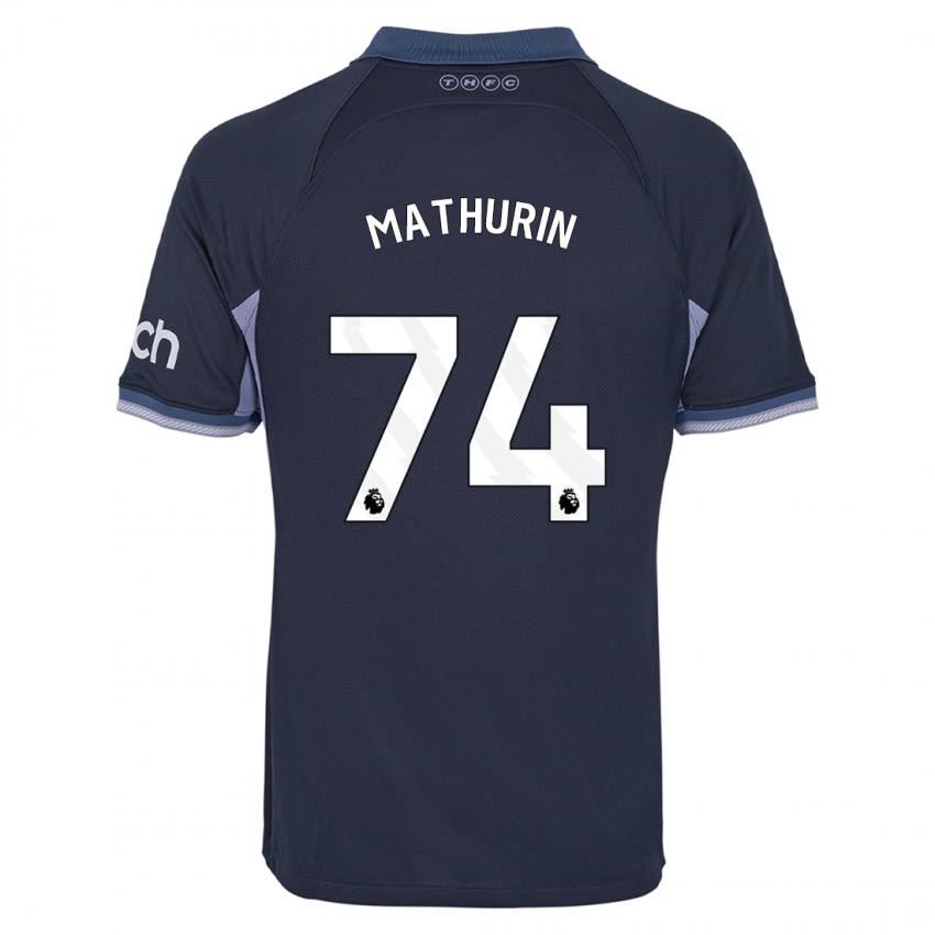 Uomo Maglia Roshaun Mathurin #74 Blu Scuro Kit Gara Away 2023/24 Maglietta