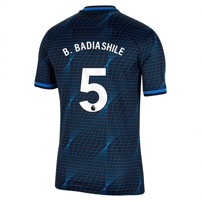 Uomo Maglia Benoît Badiashile #5 Blu Scuro Kit Gara Away 2023/24 Maglietta