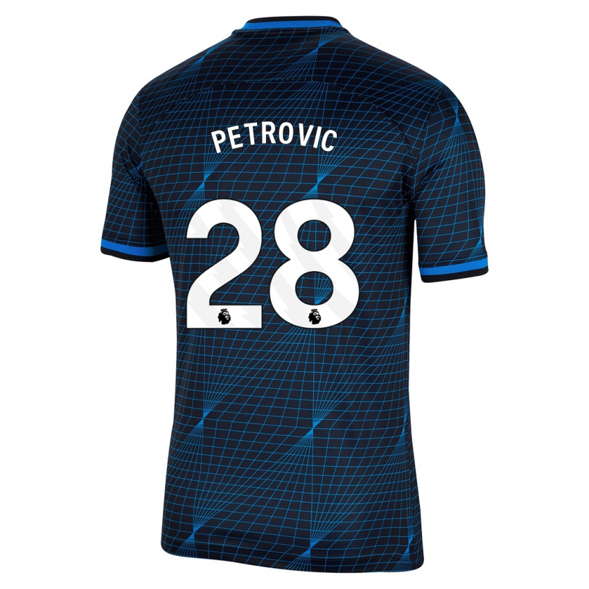 Uomo Maglia Djordje Petrovic #28 Blu Scuro Kit Gara Away 2023/24 Maglietta