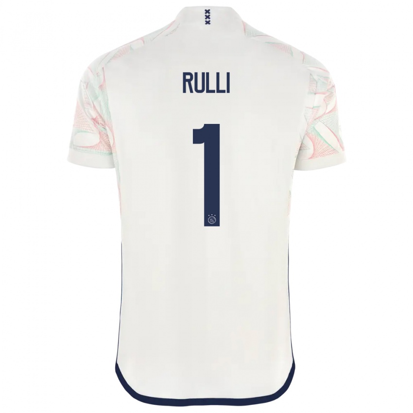 Uomo Maglia Geronimo Rulli #1 Bianco Kit Gara Away 2023/24 Maglietta
