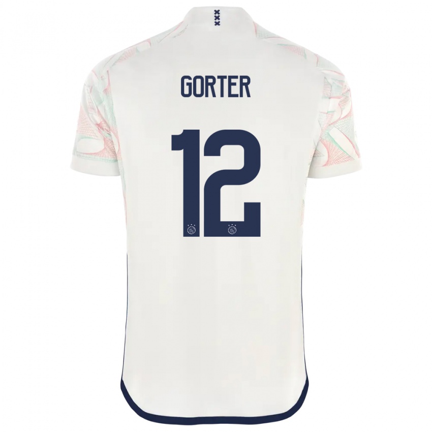 Uomo Maglia Jay Gorter #12 Bianco Kit Gara Away 2023/24 Maglietta
