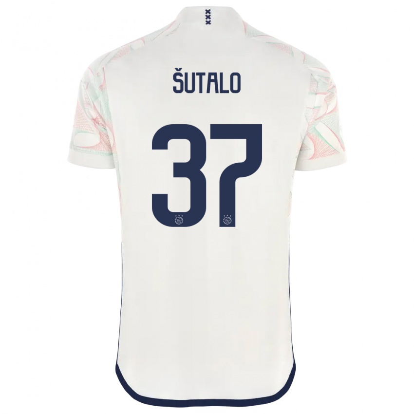 Uomo Maglia Josip Sutalo #37 Bianco Kit Gara Away 2023/24 Maglietta