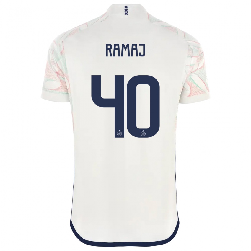 Uomo Maglia Diant Ramaj #40 Bianco Kit Gara Away 2023/24 Maglietta