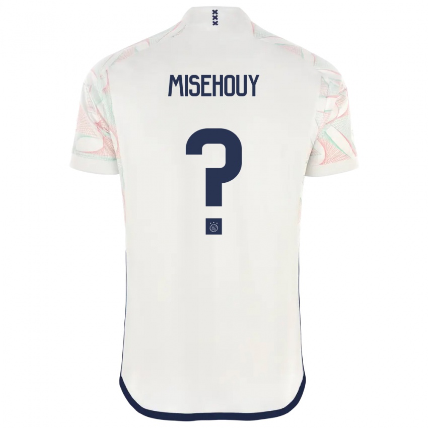 Uomo Maglia Gabriel Misehouy #0 Bianco Kit Gara Away 2023/24 Maglietta