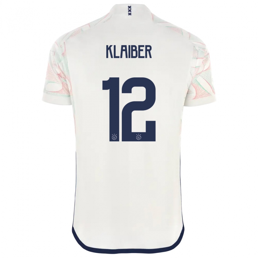 Uomo Maglia Sean Klaiber #12 Bianco Kit Gara Away 2023/24 Maglietta