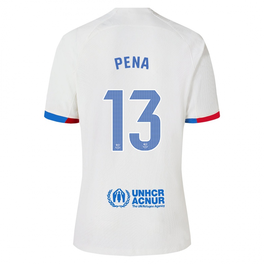 Uomo Maglia Inaki Pena #13 Bianco Kit Gara Away 2023/24 Maglietta