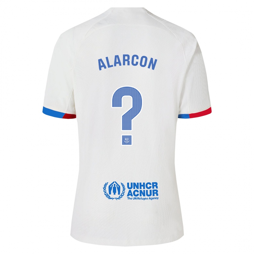 Uomo Maglia Angel Alarcon #0 Bianco Kit Gara Away 2023/24 Maglietta