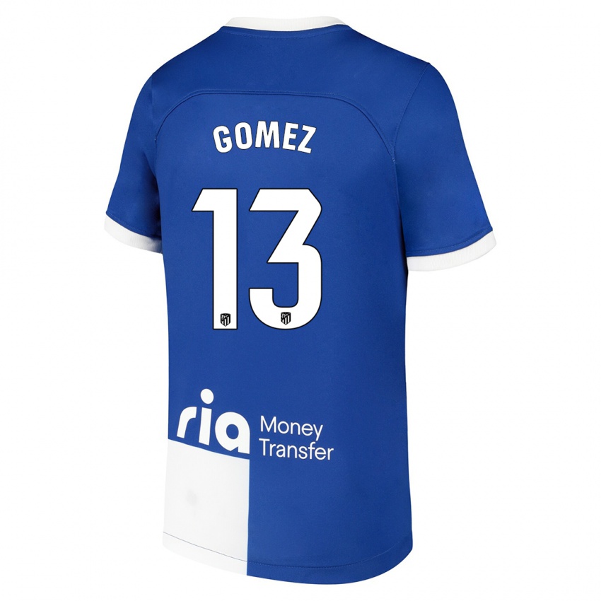Uomo Maglia Christian Gomez #13 Blu Bianco Kit Gara Away 2023/24 Maglietta