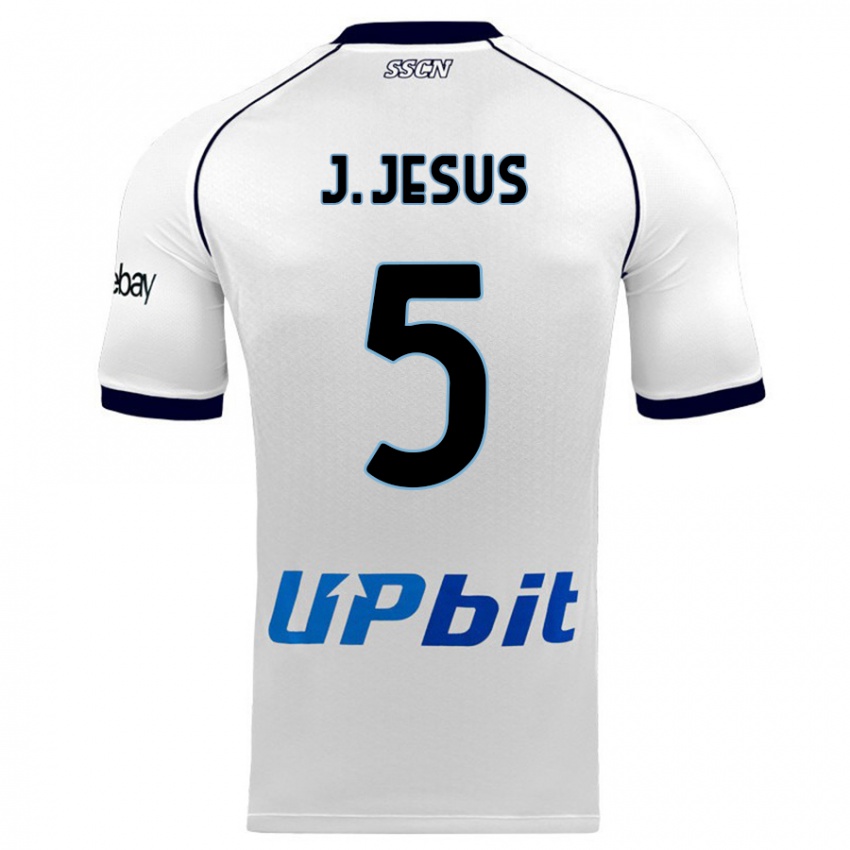 Uomo Maglia Juan Jesus #5 Bianco Kit Gara Away 2023/24 Maglietta