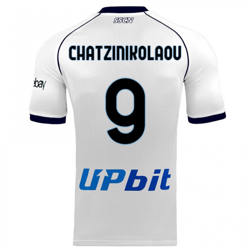 Uomo Maglia Despoina Chatzinikolaou #9 Bianco Kit Gara Away 2023/24 Maglietta