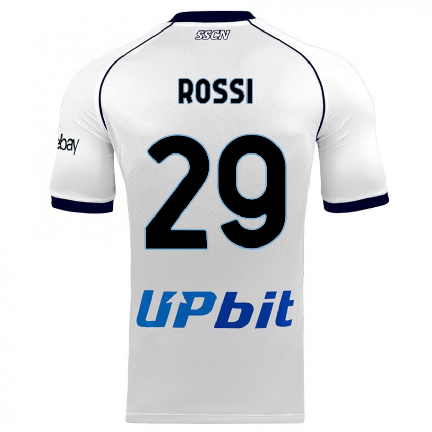 Uomo Maglia Francesco Rossi #29 Bianco Kit Gara Away 2023/24 Maglietta