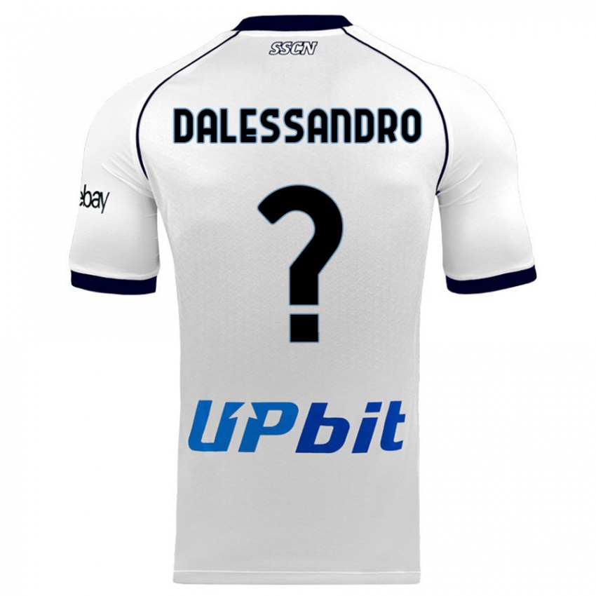 Uomo Maglia Nicola Dalessandro #0 Bianco Kit Gara Away 2023/24 Maglietta