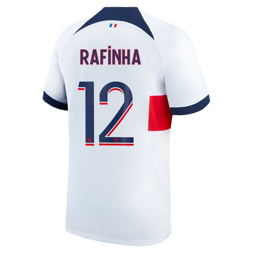 Uomo Maglia Rafinha #12 Bianco Kit Gara Away 2023/24 Maglietta