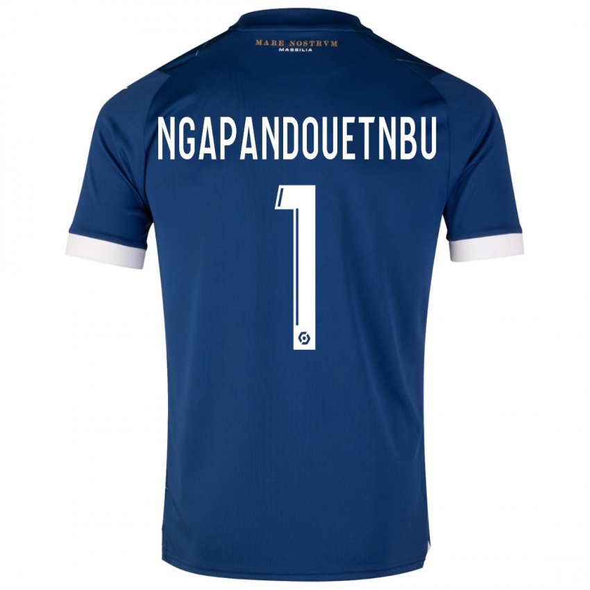 Uomo Maglia Simon Ngapandouetnbu #1 Blu Scuro Kit Gara Away 2023/24 Maglietta