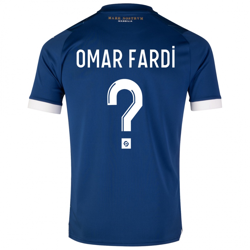 Uomo Maglia El Omar Fardi #0 Blu Scuro Kit Gara Away 2023/24 Maglietta