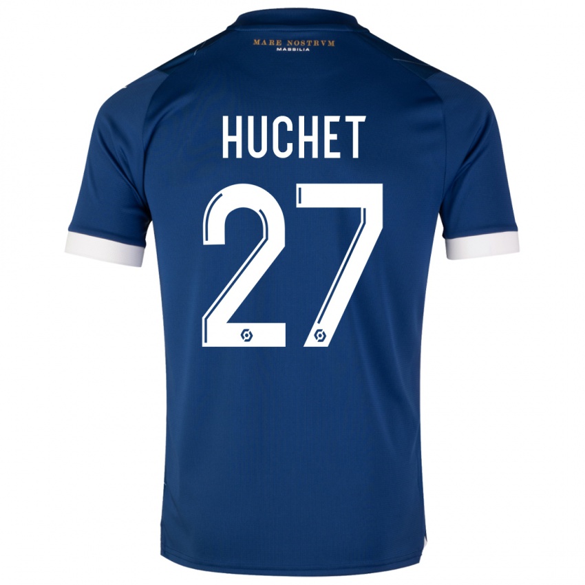 Uomo Maglia Sarah Huchet #27 Blu Scuro Kit Gara Away 2023/24 Maglietta
