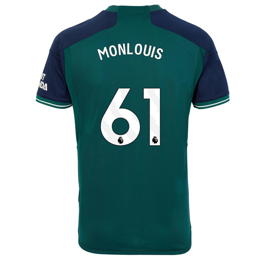 Uomo Maglia Zane Monlouis #61 Verde Kit Gara Third 2023/24 Maglietta