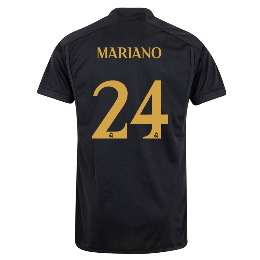 Uomo Maglia Mariano Diaz #24 Nero Kit Gara Third 2023/24 Maglietta