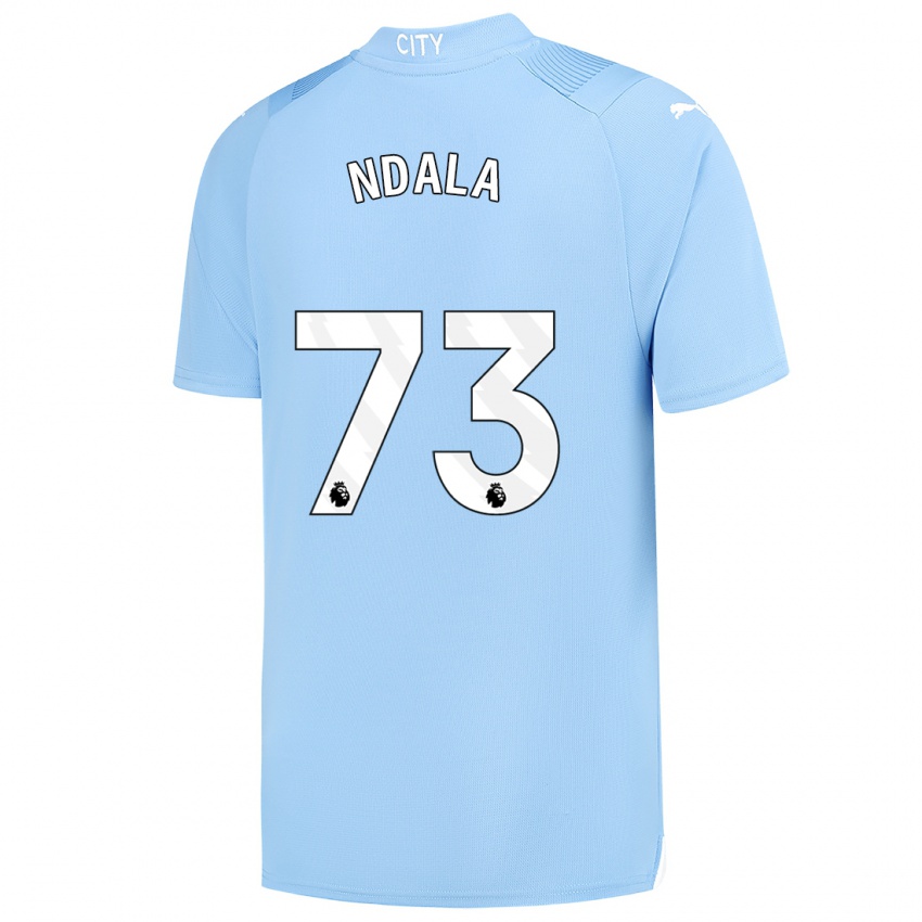 Donna Maglia Joel Ndala #73 Azzurro Kit Gara Home 2023/24 Maglietta