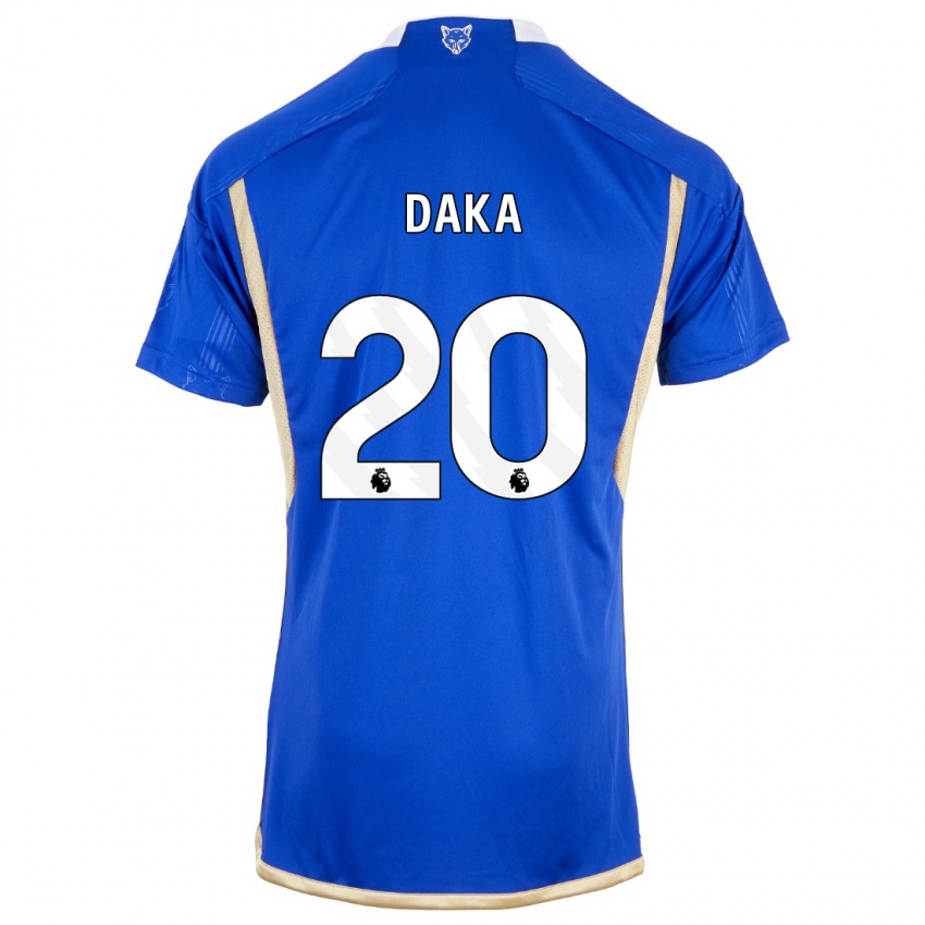 Donna Maglia Patson Daka #20 Blu Reale Kit Gara Home 2023/24 Maglietta