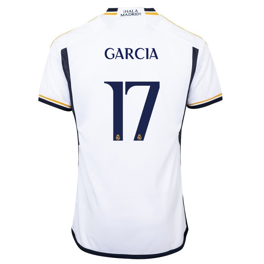 Donna Maglia Gonzalo Garcia #17 Bianco Kit Gara Home 2023/24 Maglietta