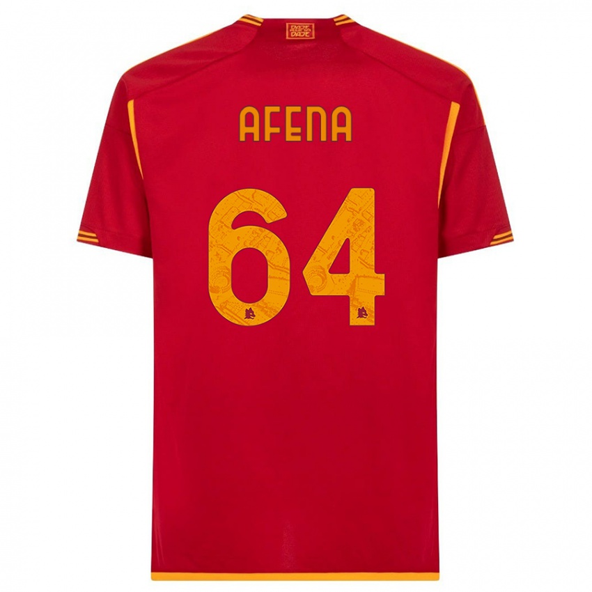 Donna Maglia Felix Afena-Gyan #64 Rosso Kit Gara Home 2023/24 Maglietta