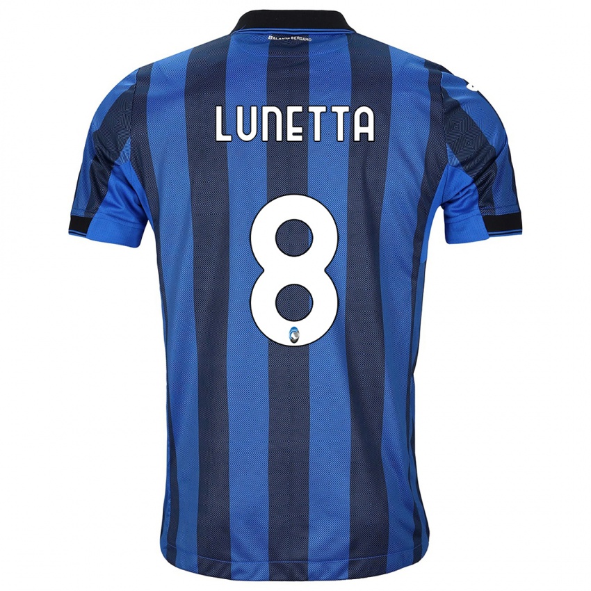 Donna Maglia Gabriel Lunetta #8 Nero Blu Kit Gara Home 2023/24 Maglietta