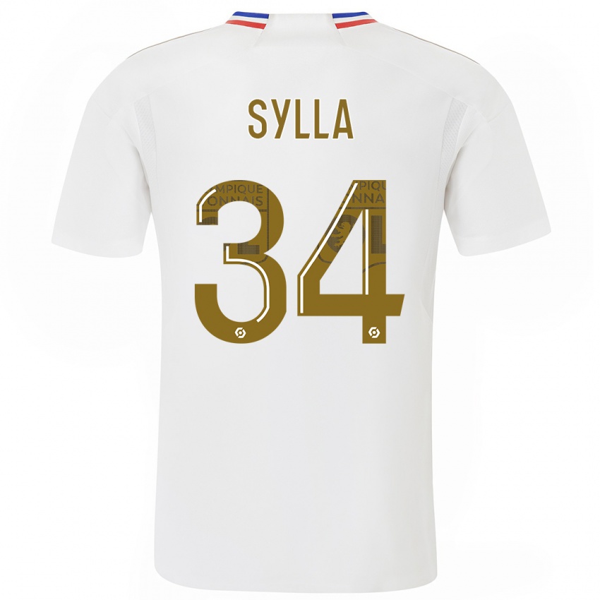 Donna Maglia Kysha Sylla #34 Bianco Kit Gara Home 2023/24 Maglietta