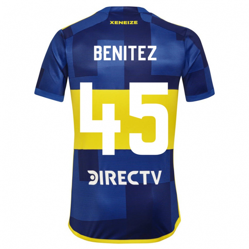 Donna Maglia Mauricio Benitez #45 Blu Scuro Giallo Kit Gara Home 2023/24 Maglietta
