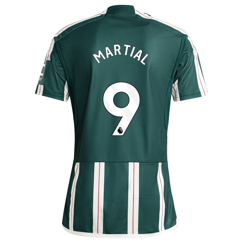Donna Maglia Anthony Martial #9 Verde Scuro Kit Gara Away 2023/24 Maglietta