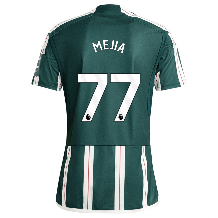 Donna Maglia Mateo Mejia #77 Verde Scuro Kit Gara Away 2023/24 Maglietta