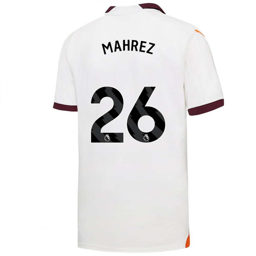 Donna Maglia Riyad Mahrez #26 Bianco Kit Gara Away 2023/24 Maglietta