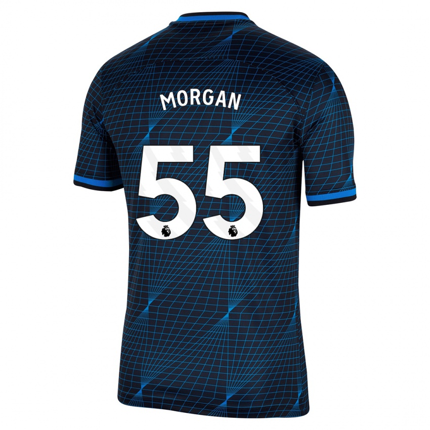 Donna Maglia Jimmy-Jay Morgan #55 Blu Scuro Kit Gara Away 2023/24 Maglietta