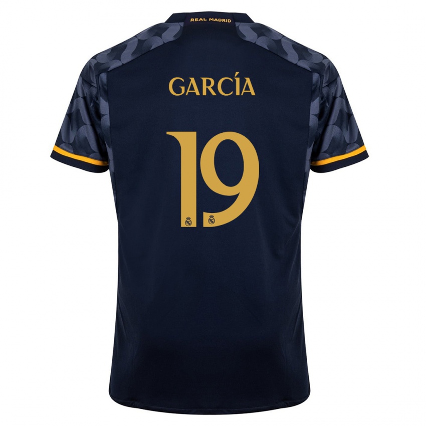 Donna Maglia Andrés García #19 Blu Scuro Kit Gara Away 2023/24 Maglietta