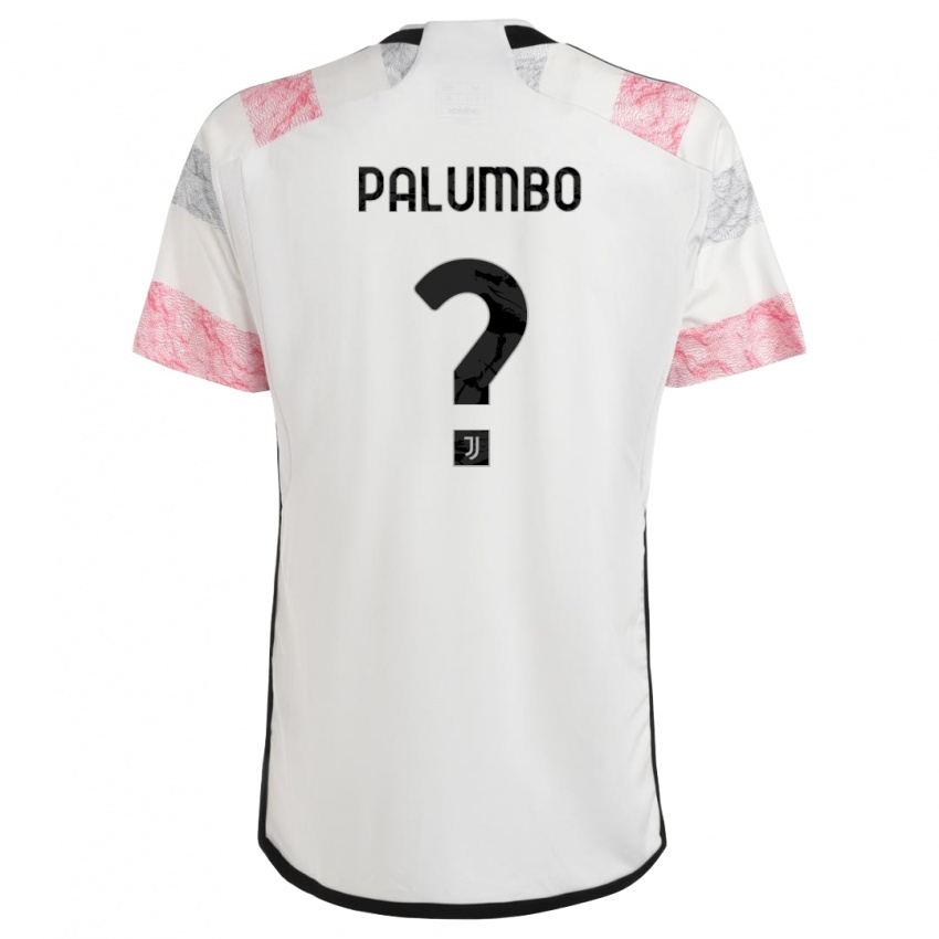 Donna Maglia Martin Palumbo #0 Bianco Rosa Kit Gara Away 2023/24 Maglietta